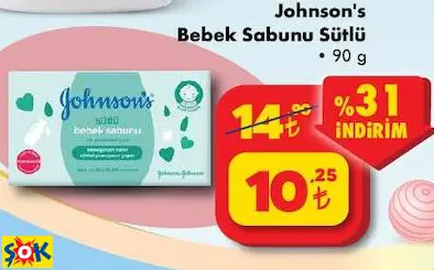 JOHNSON'S BEBEK SABUNU SÜTLÜ JOHNSON'S BEBEK SABUNU SÜTLÜ
